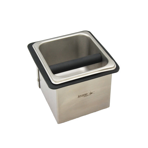Stainless Steel Counter Top Knock Box, 7.32″X7.32″X5.07″